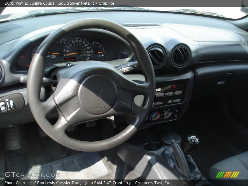 Liquid Silver Metallic / Graphite 2005 Pontiac Sunfire Coupe