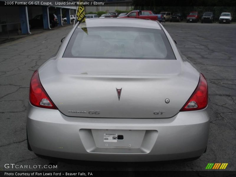 Liquid Silver Metallic / Ebony 2006 Pontiac G6 GT Coupe