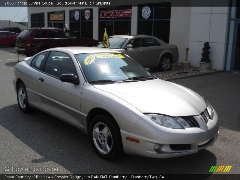 Liquid Silver Metallic / Graphite 2005 Pontiac Sunfire Coupe