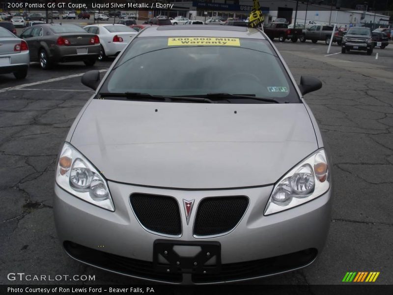 Liquid Silver Metallic / Ebony 2006 Pontiac G6 GT Coupe