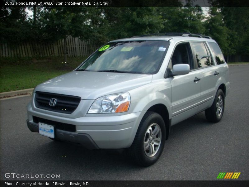 Starlight Silver Metallic / Gray 2003 Honda Pilot EX 4WD