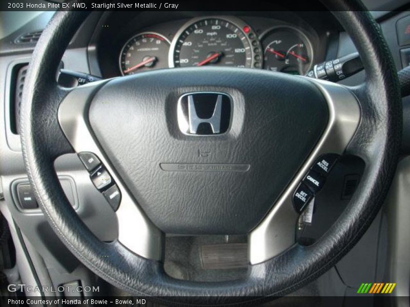 Starlight Silver Metallic / Gray 2003 Honda Pilot EX 4WD