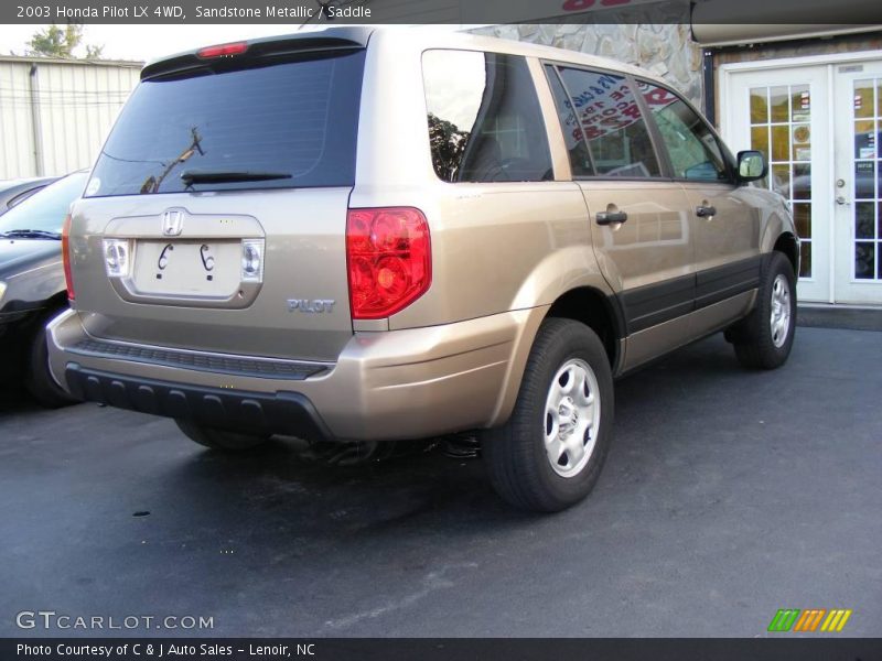 Sandstone Metallic / Saddle 2003 Honda Pilot LX 4WD
