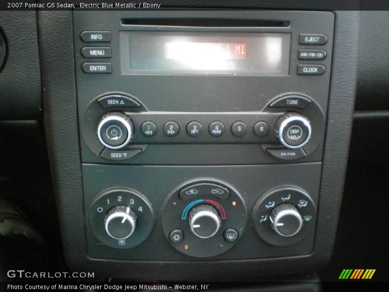 Electric Blue Metallic / Ebony 2007 Pontiac G6 Sedan