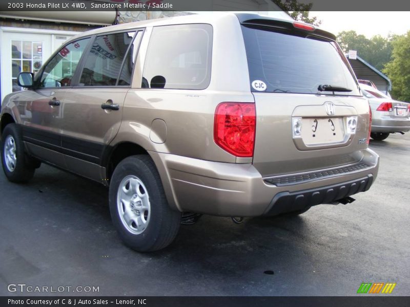 Sandstone Metallic / Saddle 2003 Honda Pilot LX 4WD