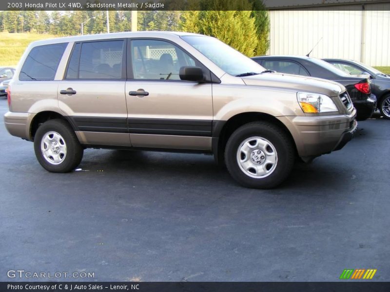 Sandstone Metallic / Saddle 2003 Honda Pilot LX 4WD