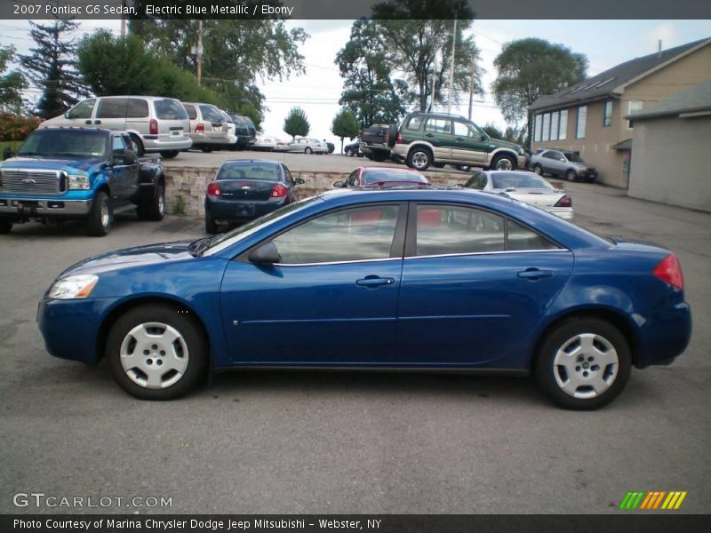 Electric Blue Metallic / Ebony 2007 Pontiac G6 Sedan
