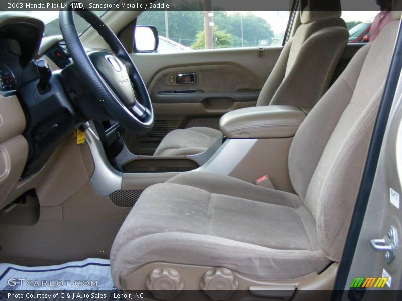 Sandstone Metallic / Saddle 2003 Honda Pilot LX 4WD