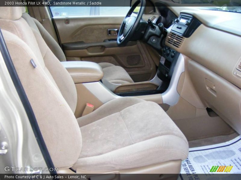 Sandstone Metallic / Saddle 2003 Honda Pilot LX 4WD