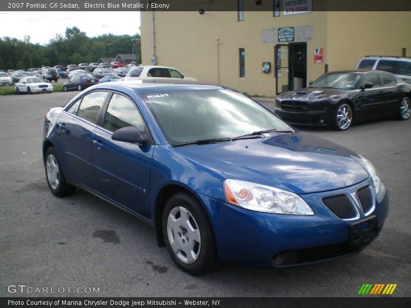 Electric Blue Metallic / Ebony 2007 Pontiac G6 Sedan