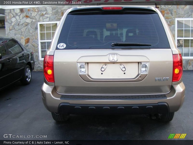 Sandstone Metallic / Saddle 2003 Honda Pilot LX 4WD