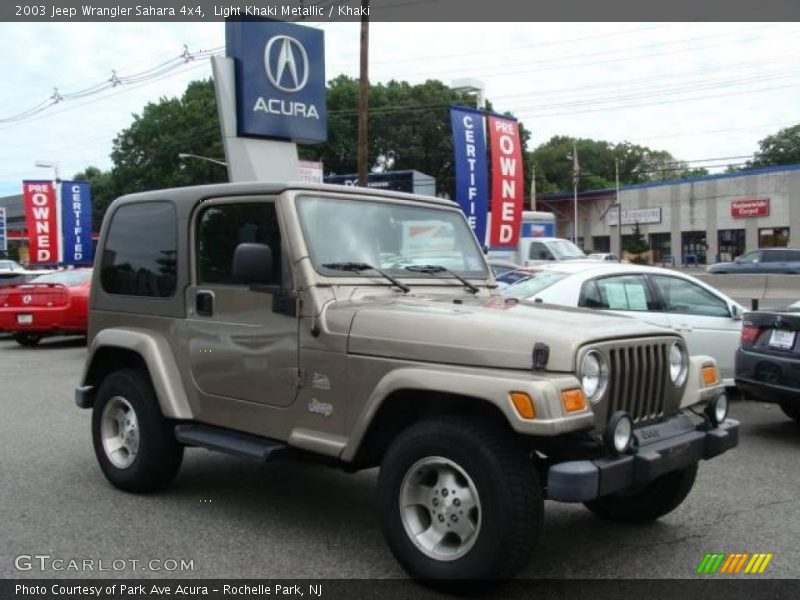 Light Khaki Metallic / Khaki 2003 Jeep Wrangler Sahara 4x4