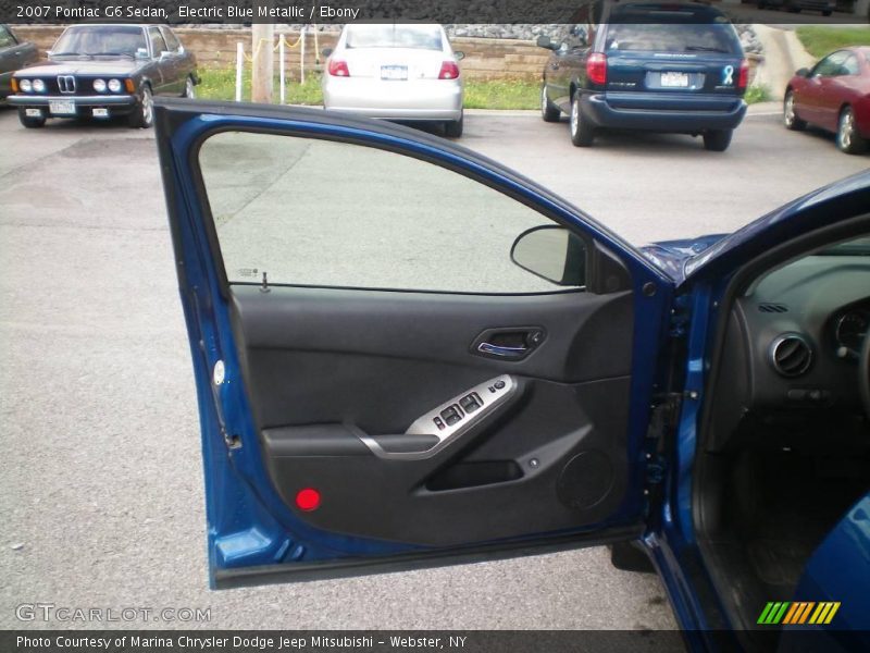 Electric Blue Metallic / Ebony 2007 Pontiac G6 Sedan