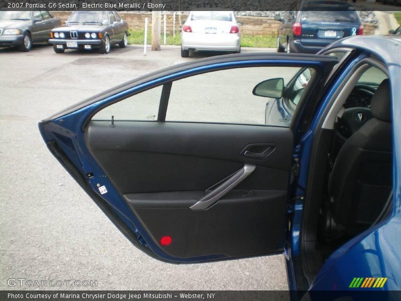Electric Blue Metallic / Ebony 2007 Pontiac G6 Sedan