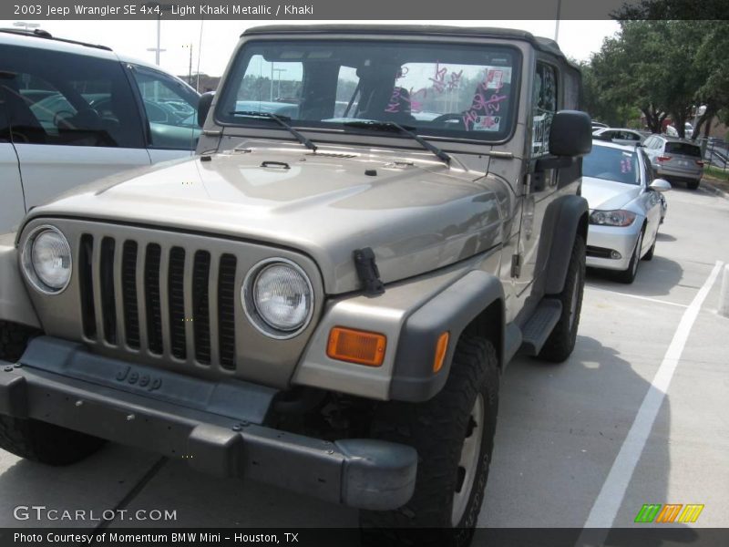 Light Khaki Metallic / Khaki 2003 Jeep Wrangler SE 4x4