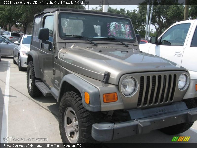 Light Khaki Metallic / Khaki 2003 Jeep Wrangler SE 4x4