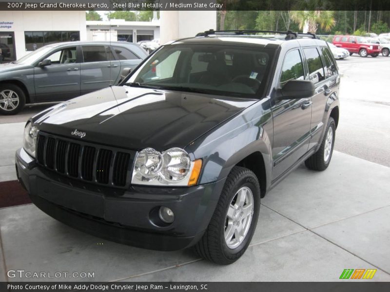 Steel Blue Metallic / Medium Slate Gray 2007 Jeep Grand Cherokee Laredo