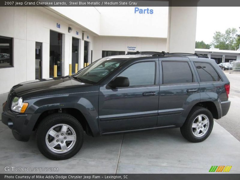 Steel Blue Metallic / Medium Slate Gray 2007 Jeep Grand Cherokee Laredo