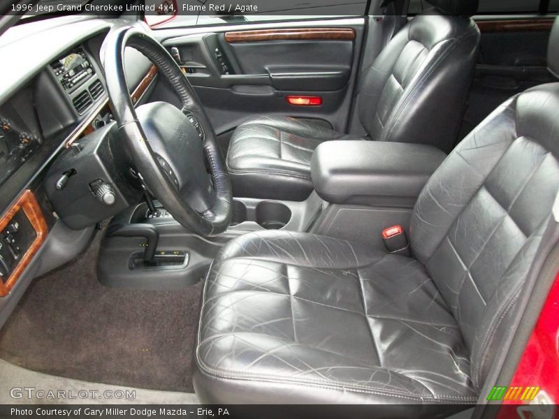 Flame Red / Agate 1996 Jeep Grand Cherokee Limited 4x4