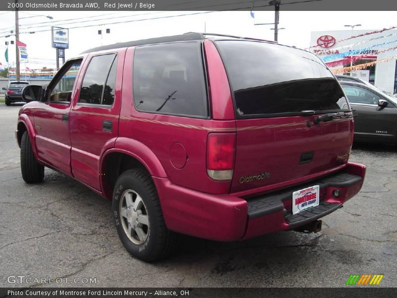 Red Jewel / Beige 2000 Oldsmobile Bravada AWD
