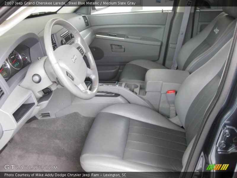 Steel Blue Metallic / Medium Slate Gray 2007 Jeep Grand Cherokee Laredo