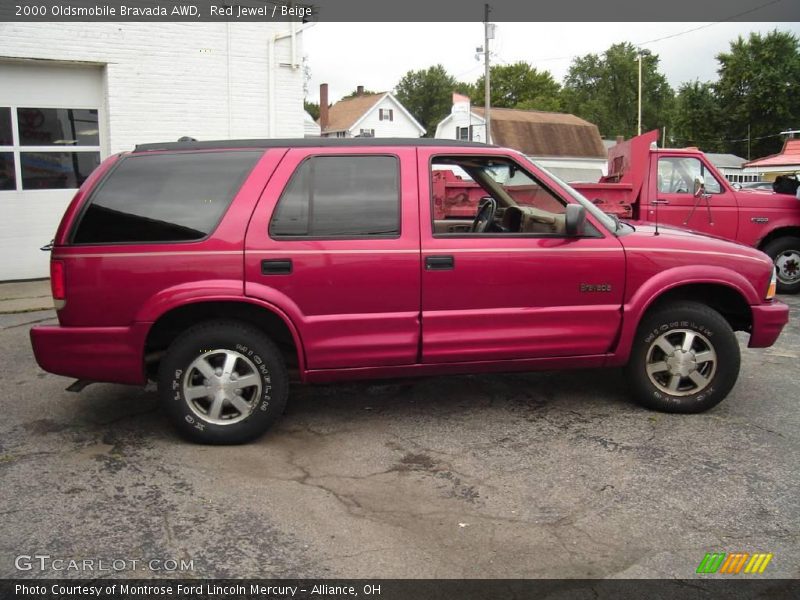 Red Jewel / Beige 2000 Oldsmobile Bravada AWD