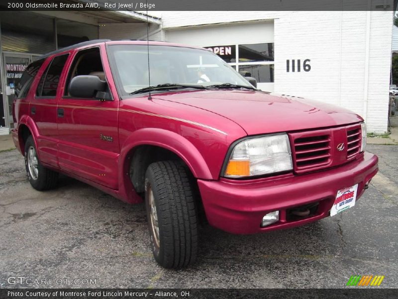 Red Jewel / Beige 2000 Oldsmobile Bravada AWD