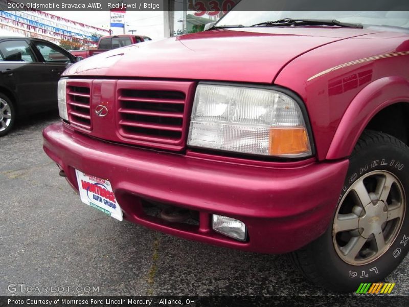 Red Jewel / Beige 2000 Oldsmobile Bravada AWD