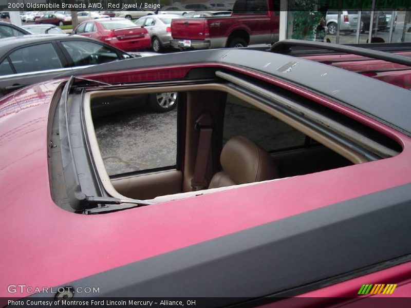 Red Jewel / Beige 2000 Oldsmobile Bravada AWD
