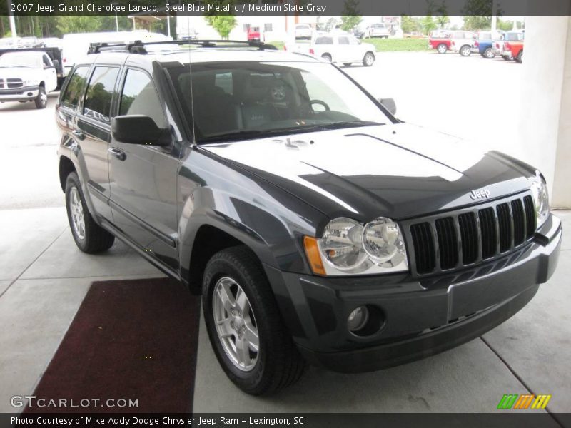 Steel Blue Metallic / Medium Slate Gray 2007 Jeep Grand Cherokee Laredo