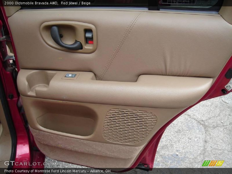 Red Jewel / Beige 2000 Oldsmobile Bravada AWD