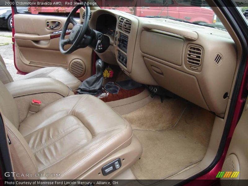 Red Jewel / Beige 2000 Oldsmobile Bravada AWD