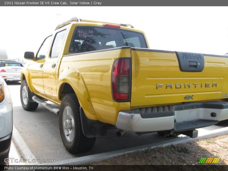 Solar Yellow / Gray 2001 Nissan Frontier SE V6 Crew Cab