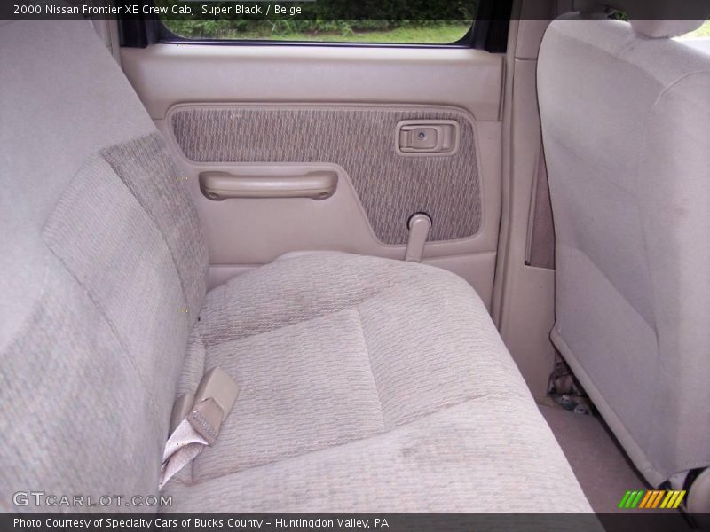Super Black / Beige 2000 Nissan Frontier XE Crew Cab