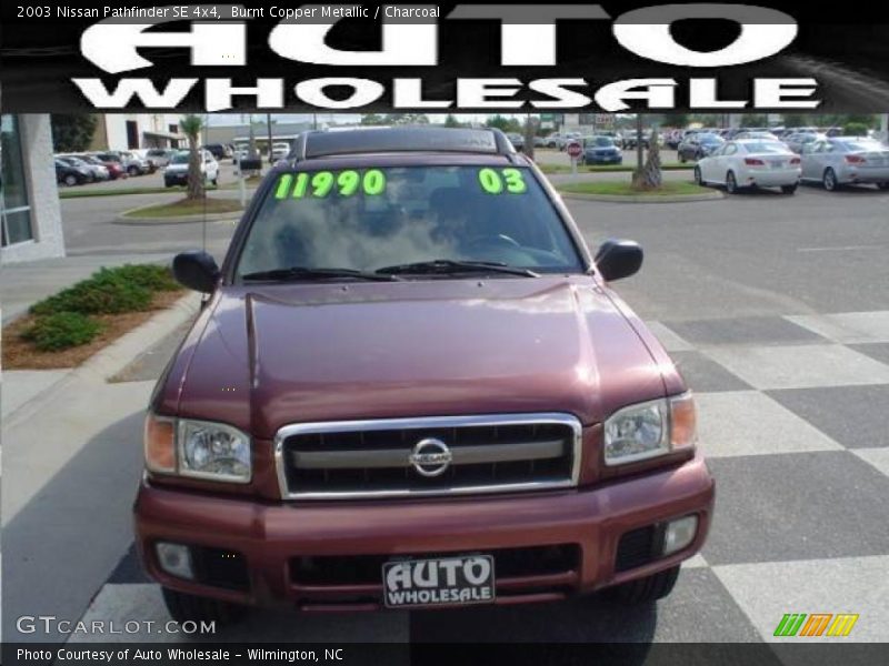 Burnt Copper Metallic / Charcoal 2003 Nissan Pathfinder SE 4x4