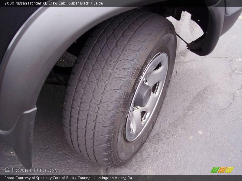 Super Black / Beige 2000 Nissan Frontier XE Crew Cab