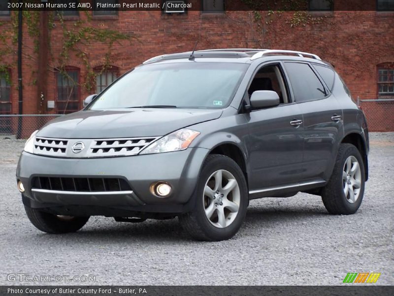 Platinum Pearl Matallic / Charcoal 2007 Nissan Murano SE AWD