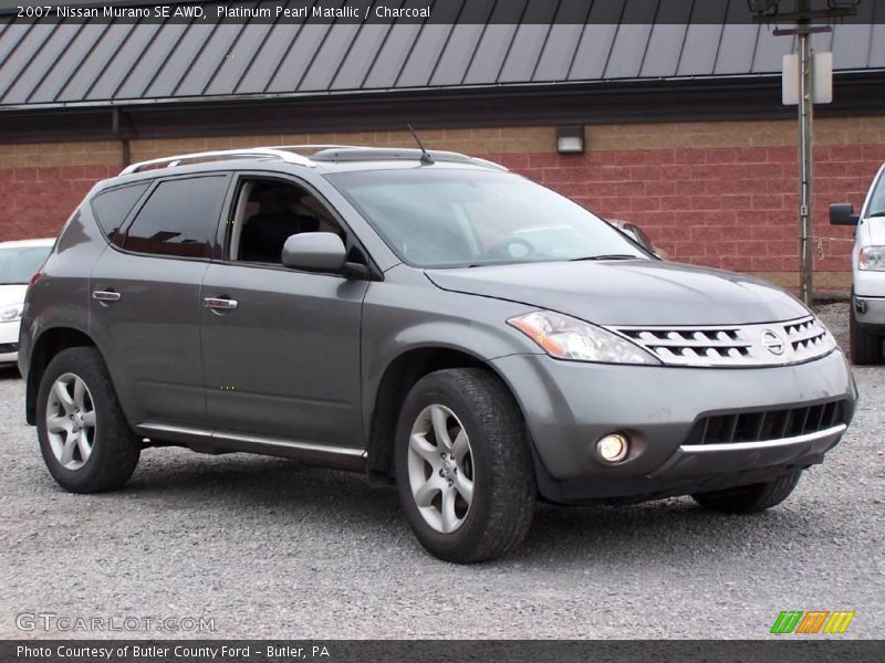 Platinum Pearl Matallic / Charcoal 2007 Nissan Murano SE AWD