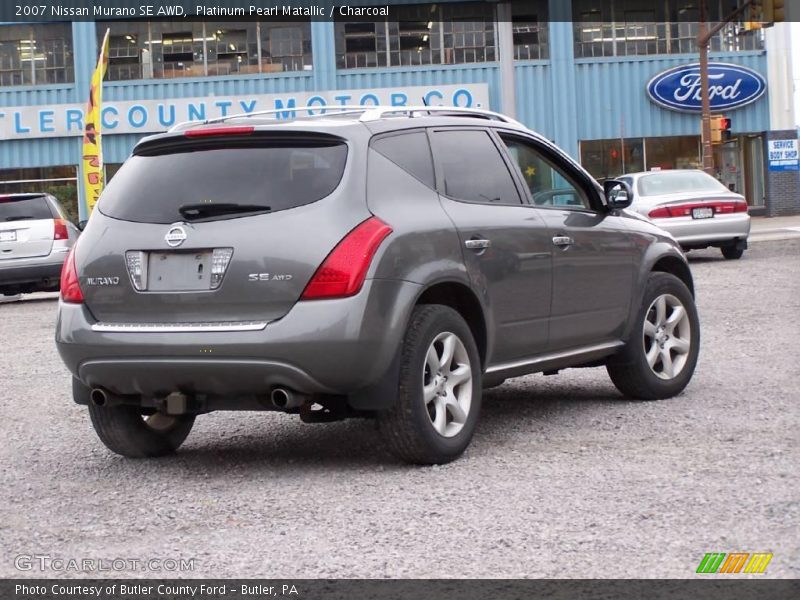 Platinum Pearl Matallic / Charcoal 2007 Nissan Murano SE AWD