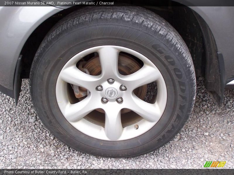 Platinum Pearl Matallic / Charcoal 2007 Nissan Murano SE AWD