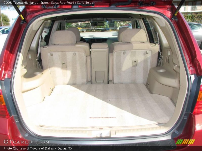 Salsa Red Pearl / Sand Beige 2008 Toyota Highlander Sport