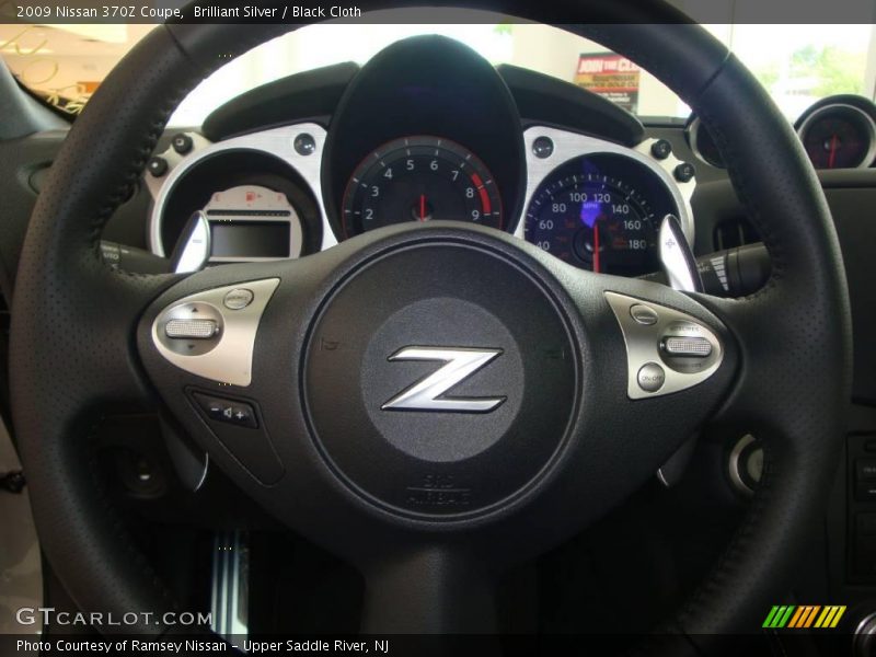 Brilliant Silver / Black Cloth 2009 Nissan 370Z Coupe
