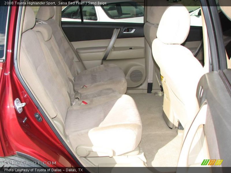 Salsa Red Pearl / Sand Beige 2008 Toyota Highlander Sport