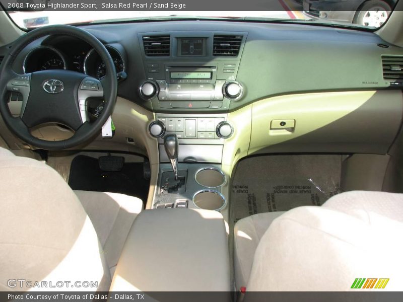 Salsa Red Pearl / Sand Beige 2008 Toyota Highlander Sport