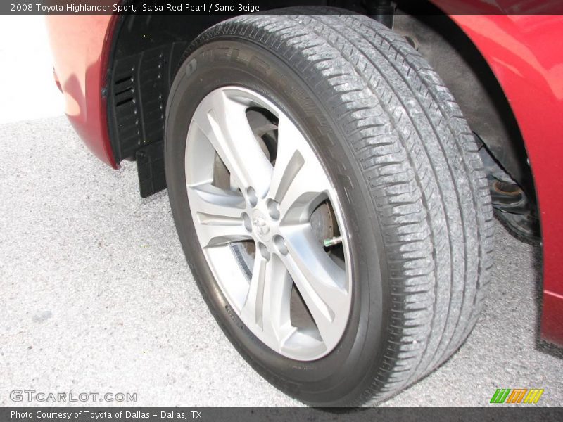 Salsa Red Pearl / Sand Beige 2008 Toyota Highlander Sport