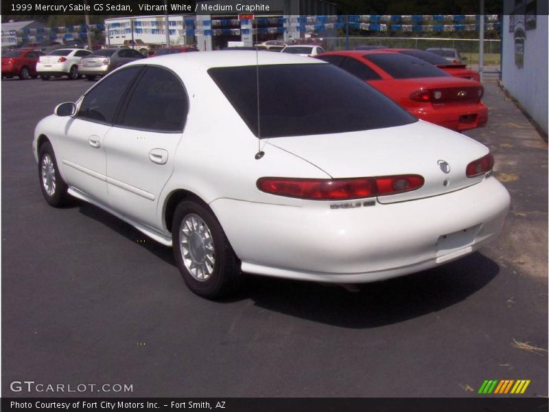 Vibrant White / Medium Graphite 1999 Mercury Sable GS Sedan