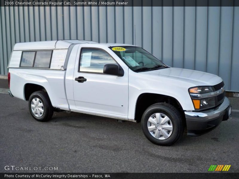 Summit White / Medium Pewter 2006 Chevrolet Colorado Regular Cab