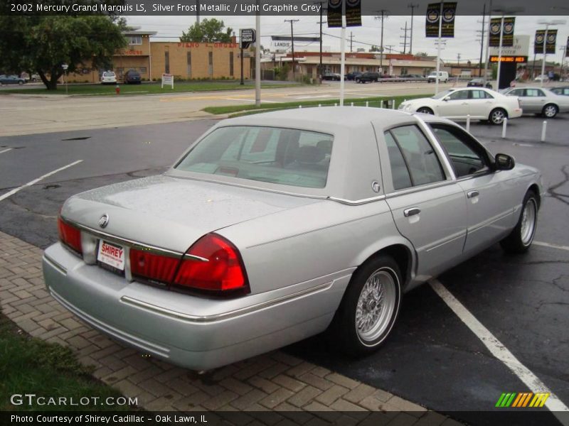 Silver Frost Metallic / Light Graphite Grey 2002 Mercury Grand Marquis LS