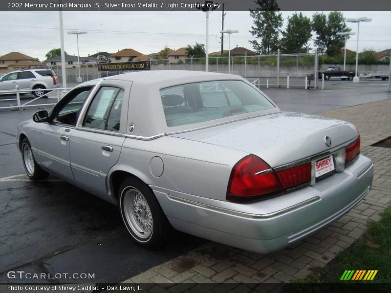 Silver Frost Metallic / Light Graphite Grey 2002 Mercury Grand Marquis LS