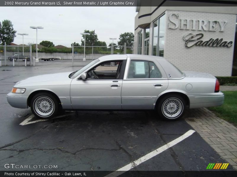 Silver Frost Metallic / Light Graphite Grey 2002 Mercury Grand Marquis LS